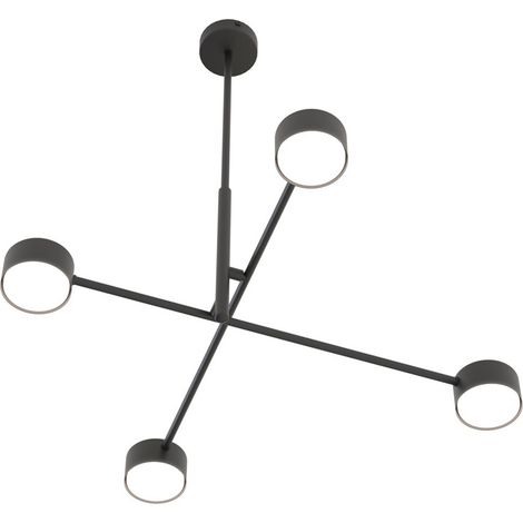 Lampada a Sospensione Natsu, Metallo, Nero, 64x56x64 cm (1/5)