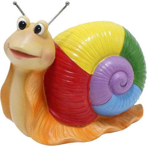 Pot à bonsaï en forme d'escargot, ornement en résine, grand format (1/5)