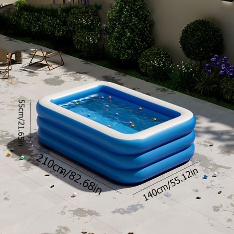 BelleRise - Une piscine gonflable disponible en trois tailles idéale pour les jeux aquatiques dans le jardin et les fêtes estivales. (1/5)