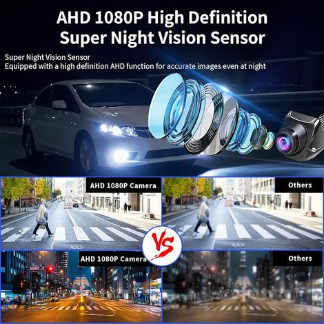 Caméra de Recul AHD1080P,Caméra avec Vision Nocturne (1/3)