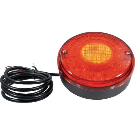 Feu arrière LED rond câblé UNIVERSEL LA2002M (1/4)