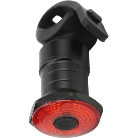 Feu arrière intelligent pour vélo MEROCA WR15 à induction, rechargeable par USB, avec détection de freinage (Feu arrière WR15 monté sur la tige de selle, noir [autonomie de la batterie : 32 h]) (1/5)