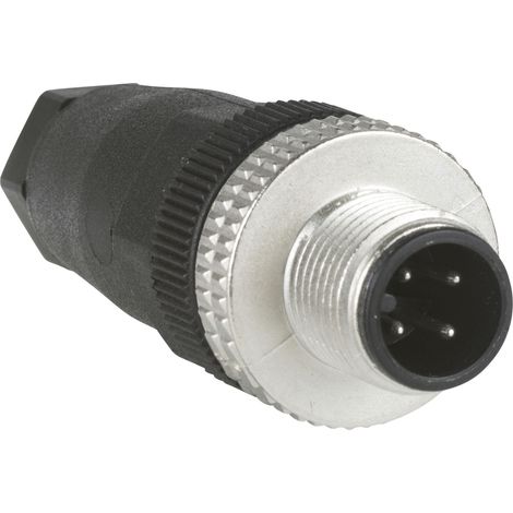 Xzcc12mdm40b Schneider Osisense Xz - Connecteur Nu Mâle - M12 - 4 Broches - Droit