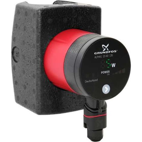 Grundfos Alpha1 15-40 Niedrigenergiepumpe Klasse A mit Dämmschale 99236206 (1/5)