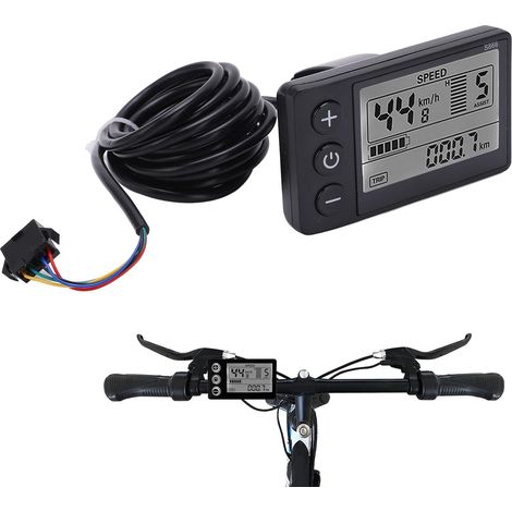 S866 Elektrofahrradcomputer, 24V, 36V, 48V, mit LCD-Bildschirm und SM-Buchse. (1/5)