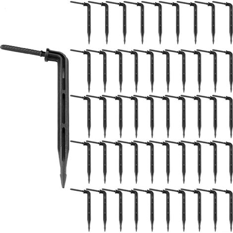 Lot de 50 goutteurs d'irrigation, 3/5 mm, tuyau d'arrosage, émetteurs d'irrigation goutte à goutte (1/5)