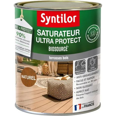 Bio-based nature protect saturatore per legno, naturale, opaco 0,75 l SYNTILOR