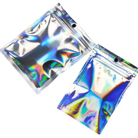 100 wiederverschließbare Beutel aus dickem Polyethylenmaterial mit einer kleinen, selbstverschließenden Öffnung, ideal für Snacks und Schmuck. (1/5)
