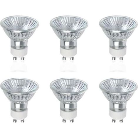 GU10 Ampoules Halogènes, Lot de 6 50W GU10 Spots Halogènes, AC 220V-240V, 700 Lumens, Angle de Faisceau 40°, 2800K Blanc Chaud, Dimmabledengyank (1/5)