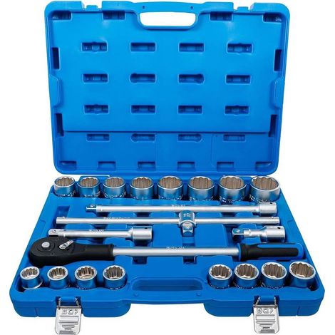 Coffret de Douilles 21 pcs 20 mm (3/4) - Acier, En Pouces - Polyvalence et Robustesse, Pro - D-Work