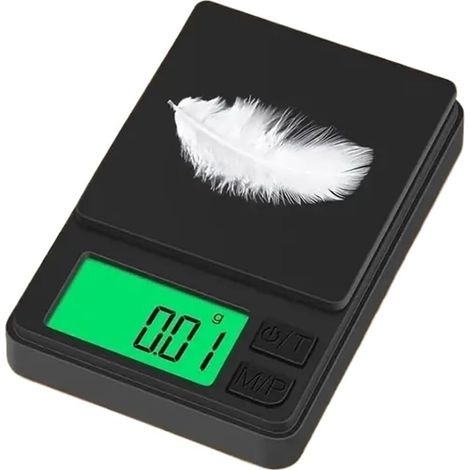 1 Miniatur-Digitalwaage 1000 g/0,01 g, hochpräzise elektronische Taschenwaage, tragbare Küchenwaage