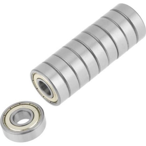 10 pièces 6000zz métal scellé roulement à billes en acier à gorge profonde 10x26x8mm (1/5)