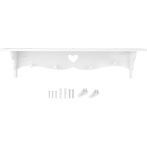 murale en PVC ajouré en forme de cœur support de rangement (1/4)
