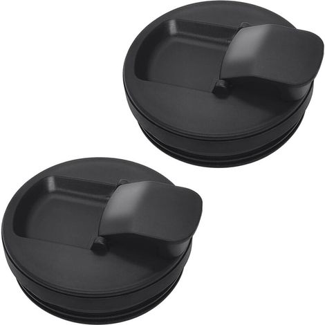 Couvercle Rabattable Pièces de Rechange accessoires Compatible avec les Gobelets Nutri Ninja - 2 pcs, noir (1/5)