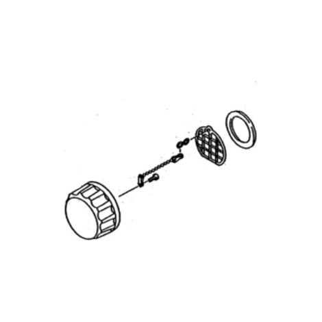 Bouchon réservoir débroussailleuse - Taille haies Shindaiwa