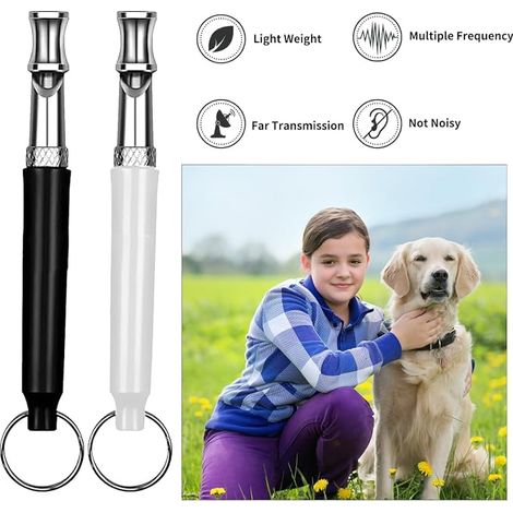 Dog Whistle, Cord Training Whistle, Silent Ultrasonic Dog Whistle, Anti-Barking Ultrasonic Whistle, Educational Aids (1/4)