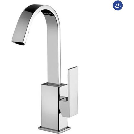 Rubinetto miscelatore monocomando cromato per lavabo serie elle scarico 11/4 PAFFONI (1/2)