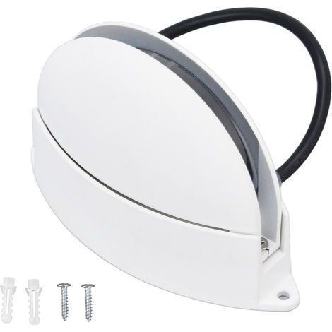 180° Window Sill Light, Bright Semi-Circular LED Wall Sconce for Hallway, Corridor, Living Room, AC85-265V, Warm White (1/5)