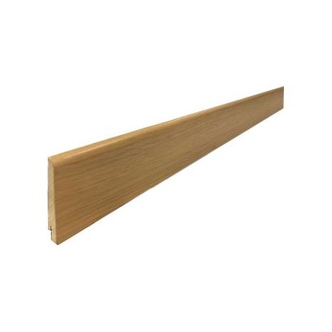 Plinthe en bois plaqué chêne naturel huilée - 15 x 80 x 2400 mm - Placage bois Véritable (1/2)