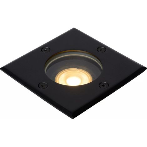 Faretto da incasso pavimento nero GU10 35W IP67 Lucide (1/4)