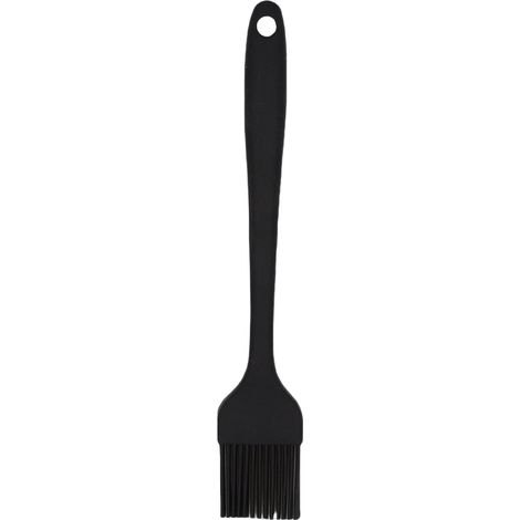Brosses à beurre d'huile de gâteau de pain de cuisson résistantes à la chaleur de Silicone pour la brosse de cuisine de BBQ (noir) (1/5)