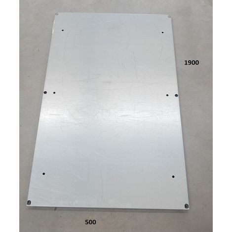 Platine métallique pleine 1900x500mm acier galvanisé pour coffret 2000x600mm PLOMBIERES