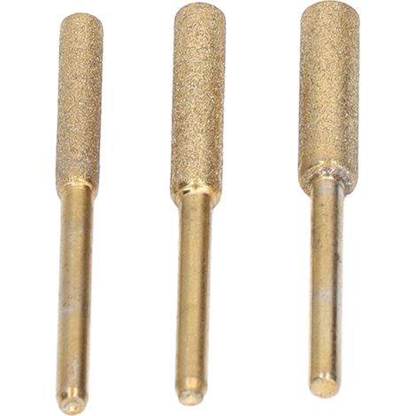 18 fraises carbure revêtues titane pour chaîne de tronçonneuse, jeux de 4.0mm 4.8mm 5.5mm pour affûtage précis