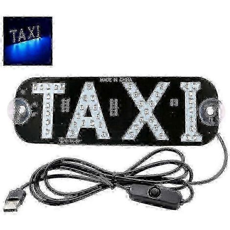 Panneau lumineux LED décoratif pour taxi 2025, à accrocher à la vitre de la voiture avec port USB (1/4)