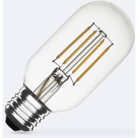 LED-Glühbirne Filament E27 4W 470 lm Dimmbar T45 No Flicker 4000K Neutralweiß