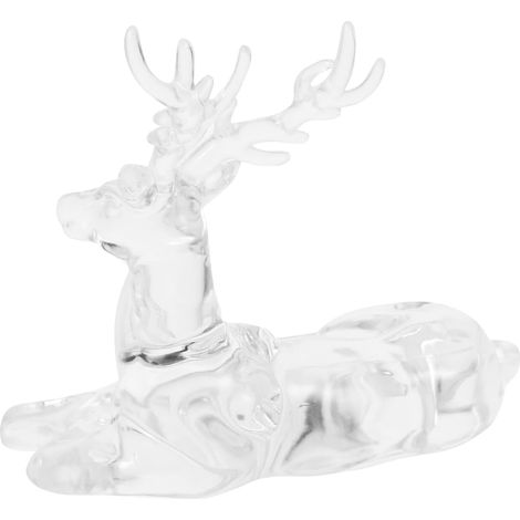 de cerfs de No l en acrylique transparent d coration de (1/5)