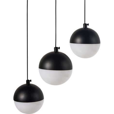 LED Hängeleuchte ANKOBRA Metall Schwarz