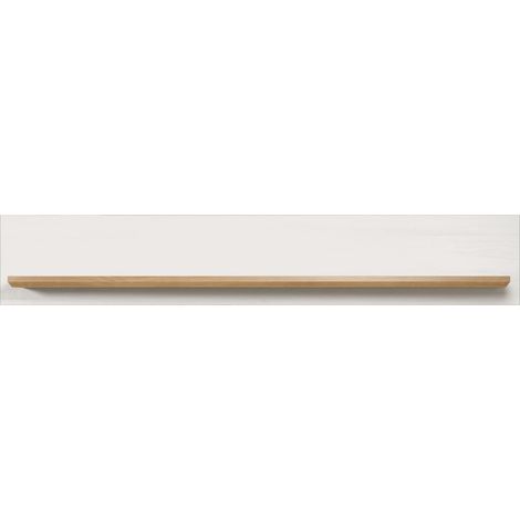 Étagère Murale - Salon - Abat-Jour - Dimensions de l'assemblage (LxHxP) 146 x 25 x 21 cm - Couleur Blanc pin Andersen avec chêne Artisanal - 196148357 (1/5)