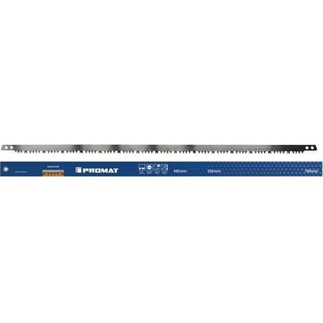 Lame pour scie à archet longueur de lame 530 mm dent à raboter pour bois vert dents trempée PROMAT