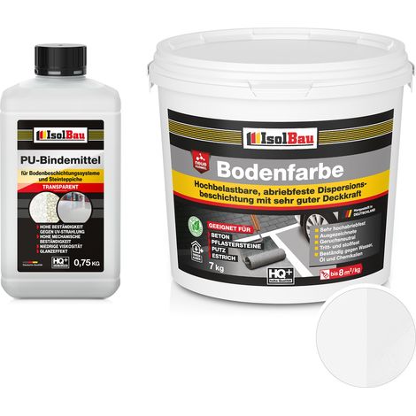 IsolBau 2K-Harzbodenfarbe für Betonbodenbeschichtung 7 kg weiß (1/5)