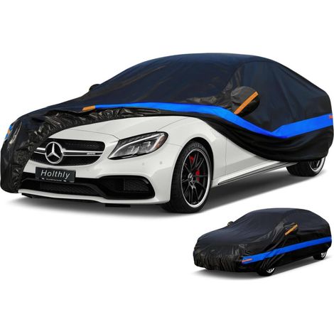 Bâche Voiture Extérieur, Housse Protection Voiture 100% Étanche Anti UV Soleil, Bâche pour Berline A4 A5, Serie 3, C5, 508, C Class, etc. 3XL (1/5)