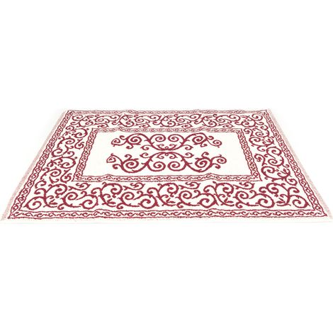 Tappeto Da Bagno Disegno Augusta Colore Bordeaux Modello O.B., misura45x60coloreBordeaux (1/2)