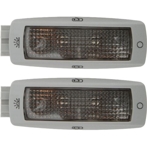 Jeffergarden Plafonnier de lecture arrière 3B0947291 coque grise haute luminosité adapté pour Cadillac-DOU