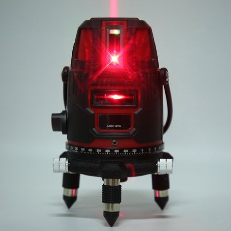 Niveau laser infrarouge à 5 lignes, dispositif de tracé et de projection automatique des lignes, norme européenne 110-240 V (1/5)