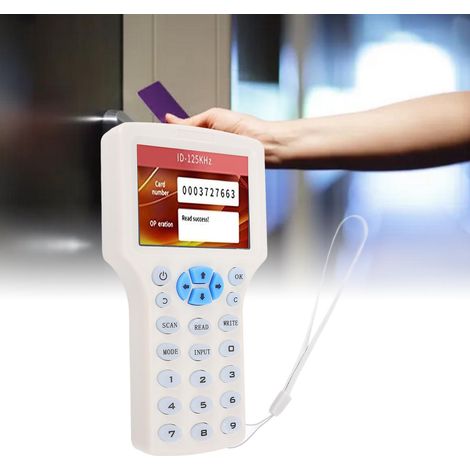 IC- und RFID-Kartenleser/-schreiber/-klonen, Zutrittskontrollsystem-Duplikator, kompatibel mit 10 Frequenzen (125 kHz–13,56 MHz), unterstützt EM4100/T5577/UID, Batterie-/USB-betrieben, für Windows (1/5)