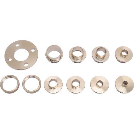 Lot de 11 gabarits de guide pour defonceuse en laiton avec boite de rangement pour menuiserie et reparation (1/5)