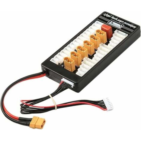 Chargeur de batterie Lipo XT60 T-Bug 2-6S Plaque de carton de charge équilibrée parallèle avec planche à chargement équilibré parallèle parallèle (1/4)