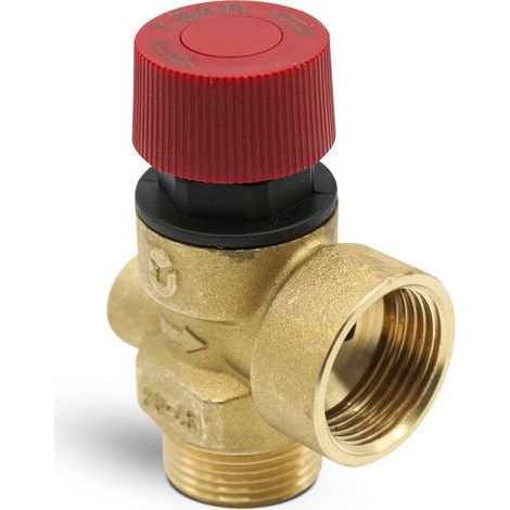 Soupape de Securite 7 Bars Pack 1 Soupape de Pression 1/2" 73,2X42,5mm Vanne de Decharge Limiteur de Pression pour Reducteur de Pression Eau, Groupe Securite Chauffe Eau (1/5)