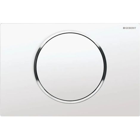 Geberit Sigma10 - Pulsador de descarga, blanco/cromo 115.758.KJ.5