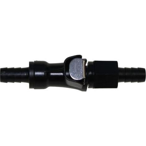 1 - Raccord Rapide - Tuyau De Carburant - Diamètre 6 Mm - Pour Déconnexion Sans Fuite - Scooter Et Moto - Noir - 8.3 Cm (1/4)