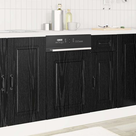 Küchenschrank Kalmar Schwarz Eichen-Optik 45 x 1,5 x 67 cm