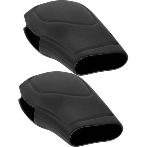 Confezione da due copri leva del cambio in silicone nero, antiscivolo, morbidi, resistenti e comodi da indossare.