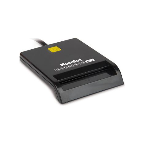 Hamlet HUSCR-ACY lector de tarjeta inteligente Interior USB USB Type-A/USB Type-C Negro