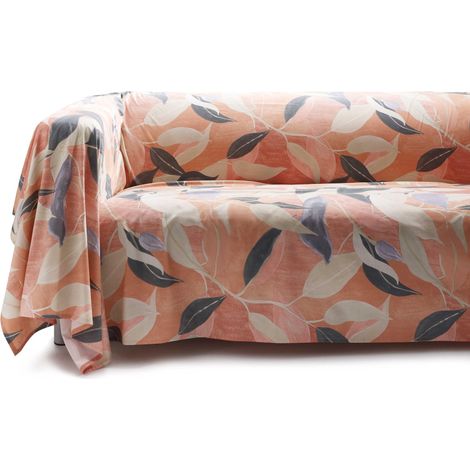Housse de Canapé et Dessus de Lit 180x270 100% Coton Percalle Plaid Canape Grande Taille Couverture de Protection Dessus de Lits et Couvre-Lits Housses Multi Usage (1/5)
