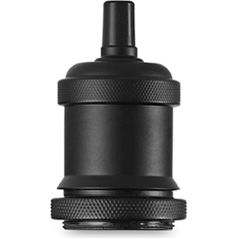 Portalampada In Metallo Colore Nero Opaco