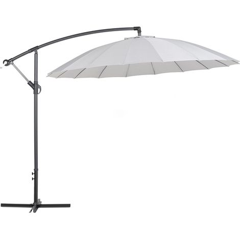 Ampelschirm 268 cm CALABRIA II Hellgrau (1/5)